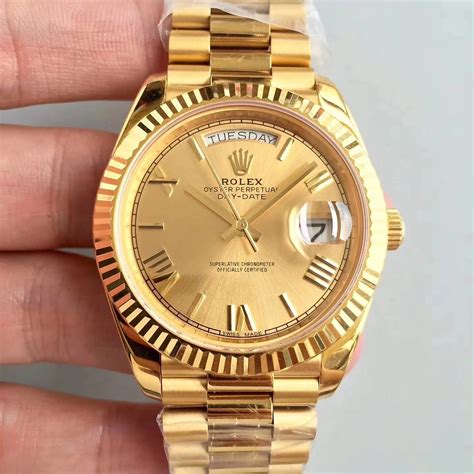 golden rolex replica|rolex knockoff watches day date.